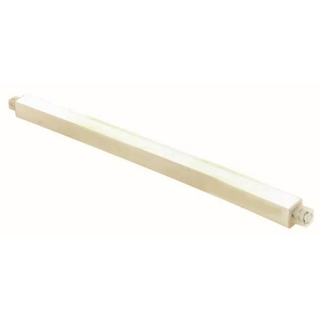 Braxton Harris Adjustable Plastic Towel Bar  36 '' Clear Plastic  - Spring Loaded Adjustable End Caps