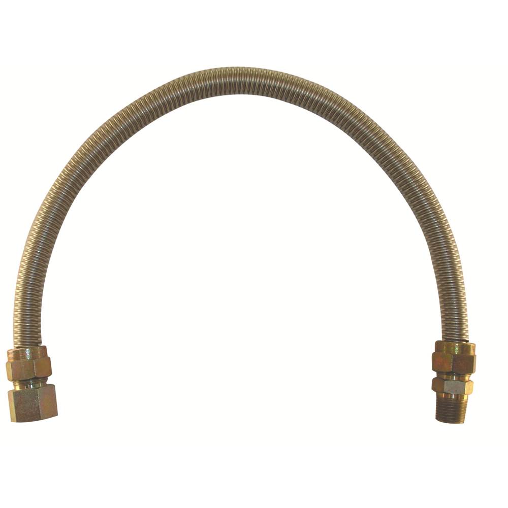 Braxton Harris 3/4'' Fip X 3/4'' Mip X 72'' L Uncoated Gas Connector (5/8'' Od Hose)