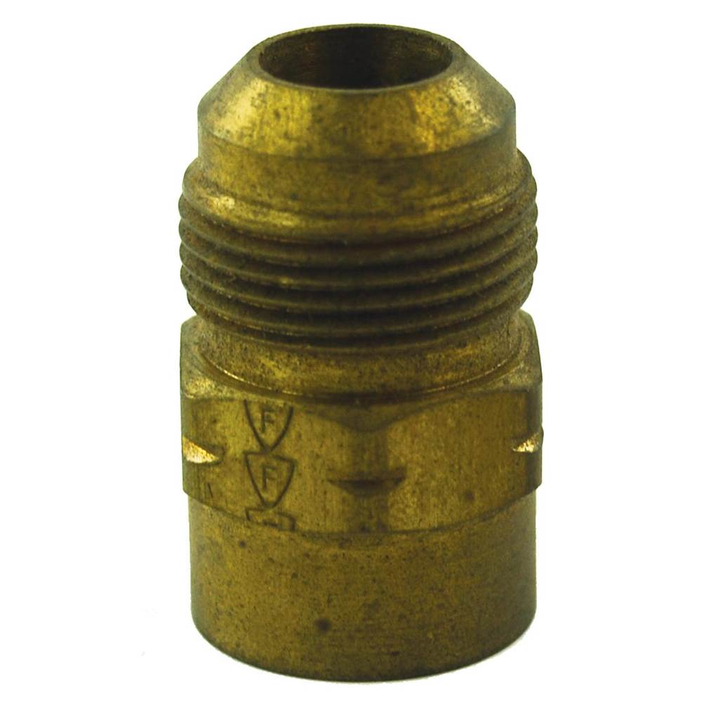 Braxton Harris 15/16''(5/8'' Od)Flare X 1/2'' Fpt Brass Gas Connector Adapter
