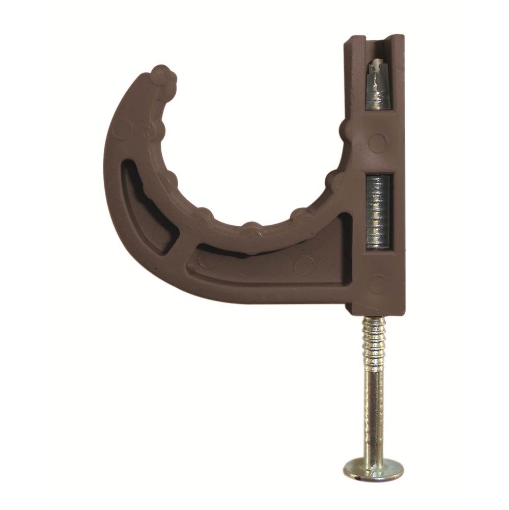 Braxton Harris 1/2'' Cts Half Pipe Clamp W/ Pre-Loaded Nail