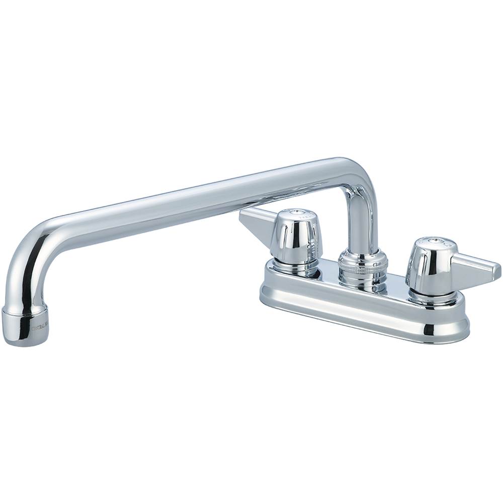 Central Brass Bar/Laundry-Shell Type 4'' Two Canopy Hdls 12'' Tube Spt-Pc