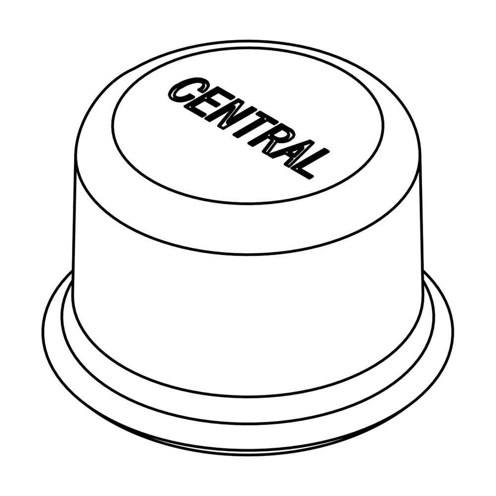 Central Brass Bubbler Head-Cap Button
