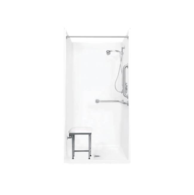 Clarion Bathware 38'' Shower W/ 6'' Threshold - Center Drain