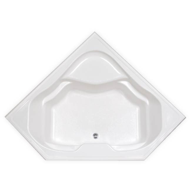 Clarion Bathware Atlantis - 60'' Corner Drop-In Tub W/ Tiling Flange