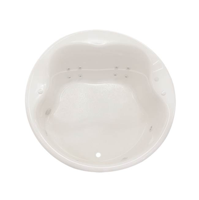 Clarion Bathware 61'' Round Drop-In Tub - Front Center Drain