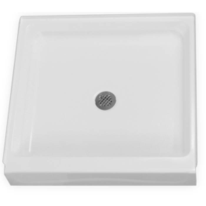 Clarion Bathware 36'' X 35'' Shower Base W/ 6'' Threshold - Center Drain