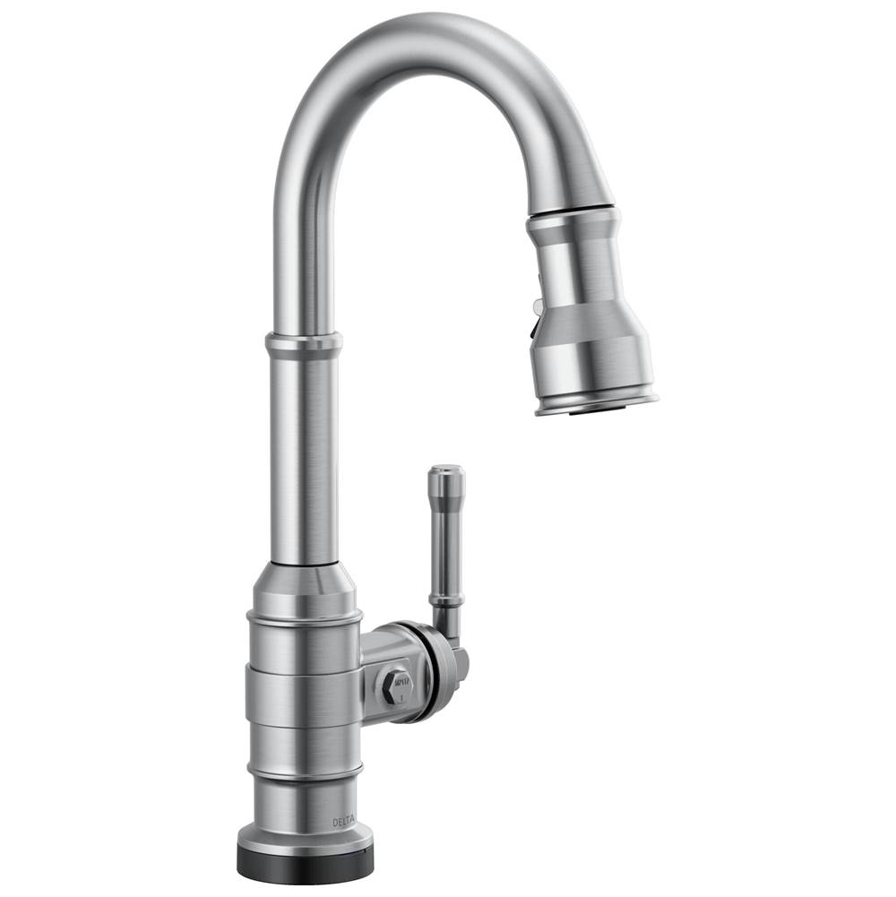 Delta Faucet Broderick™ Single Handle Pull-Down Bar/Prep Faucet with Touch2O Technology