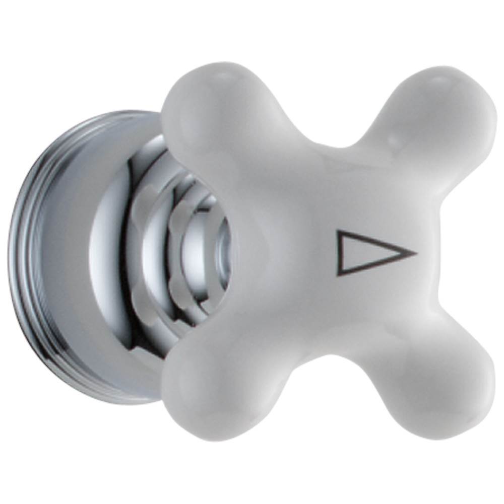 Single Porcelain Cross Handle Kit Delta Faucet H77 Neostyle Chrome