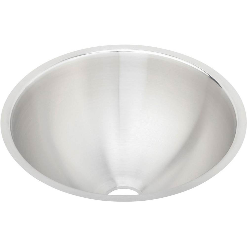Elkay Asana Stainless Steel 14-3/8'' x 14-3/8'' x 6'', Single Bowl Undermount Bathroom Sink with Overflow