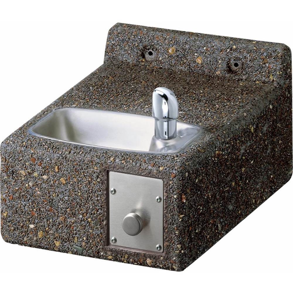 Elkay Outdoor Stone Fountain Wall Mount, Non-Filtered Non-Refrigerated Freeze Resistant