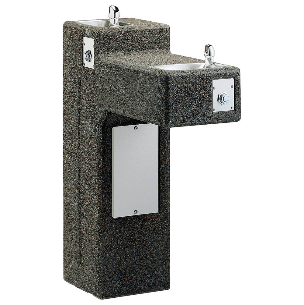 Elkay Outdoor Stone Fountain Pedestal Non-Filtered, Non-Refrigerated Freeze Resistant