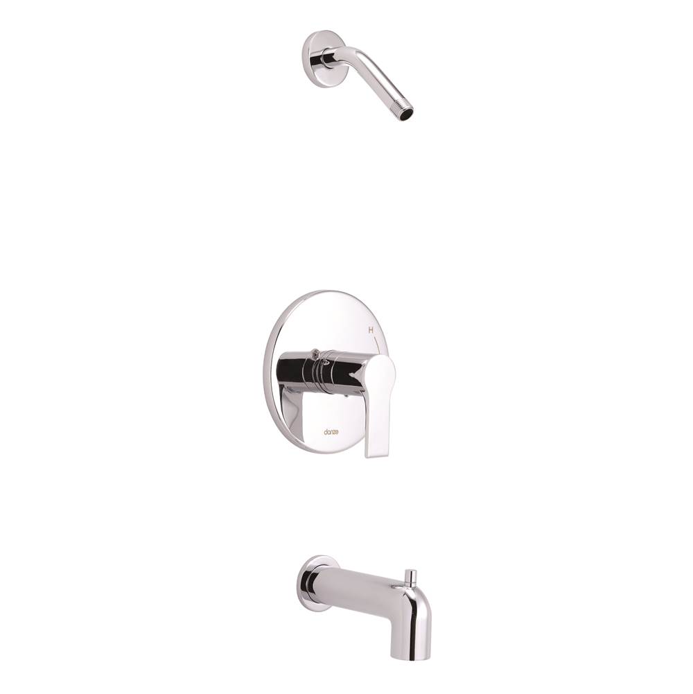 Gerber Plumbing South Shore 1H Tub And Shower Trim Kit And Treysta Cartridge W/ Diverter On Spout Less Showerhead Chrome