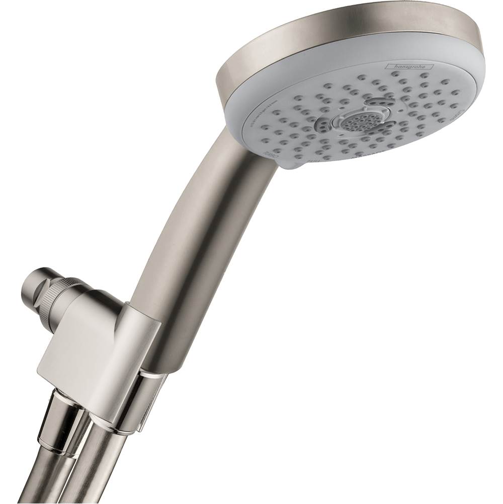 Hansgrohe Croma 100 Handshower Set 3-Jet, 2.5 GPM in Brushed Nickel