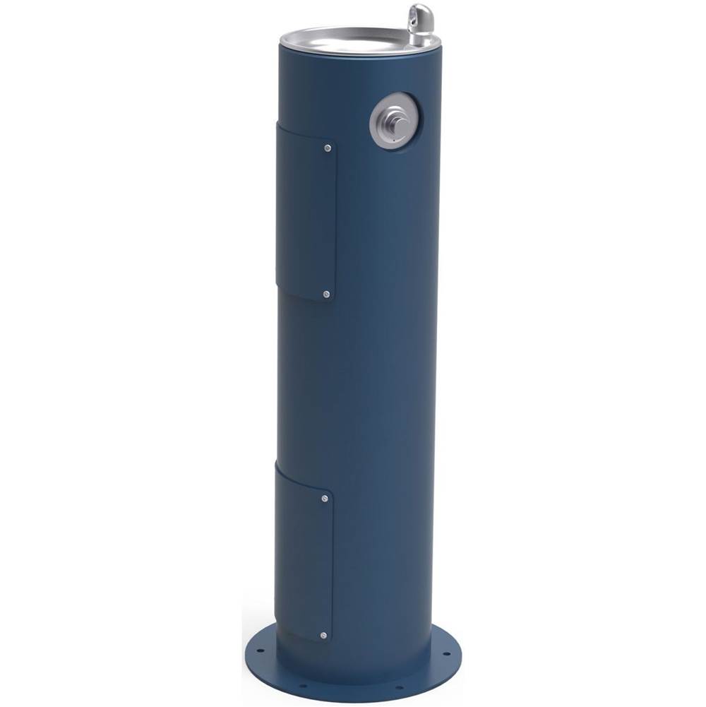 Halsey Taylor Endura II Tubular Outdoor Fountain, Pedestal Non-Filtered Non-Refrigerated Freeze Resistant, Blue