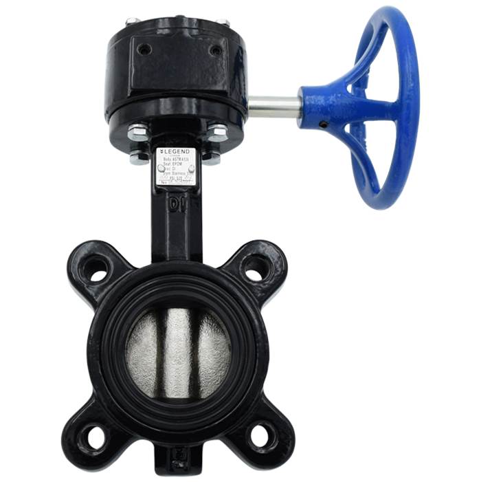 Legend Valve 10'' T-365DI-G Ductile Iron Lug Type Butterfly Valve, Ductile Iron Disc, Gear Operated -EPDM