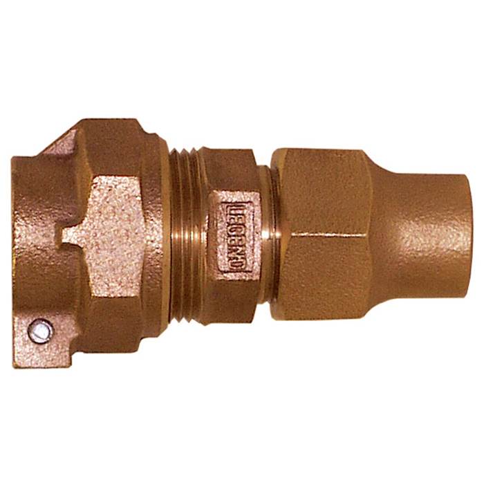 Legend Valve 1'' x 5/8'' T-4110NL No Lead Bronze Lead Connection Flare x Extra Strong Coupling