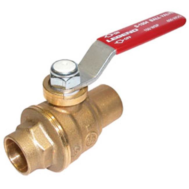 Legend Valve 2-1/2 S-1004 Forged Brass Large Pattern Full Port Ball Valve, with Cubic Ball