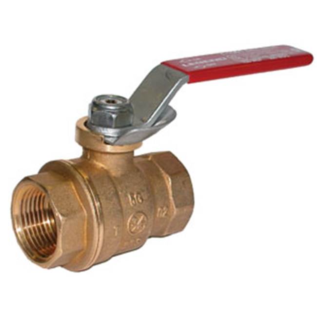 Legend Valve 1-1/2'' T-1001LD Forged Brass Full Port Ball Valve with Locking Device