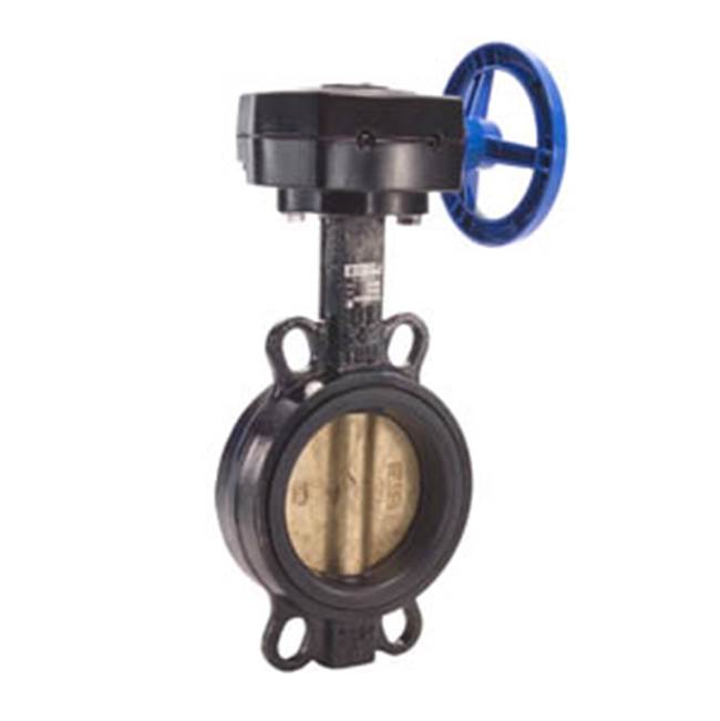 Legend Valve 2-1/2 T-335AB-G Ductile Iron Wafer Butterfly Valve, Aluminum Bronze Disc, Gear Operated -EPDM