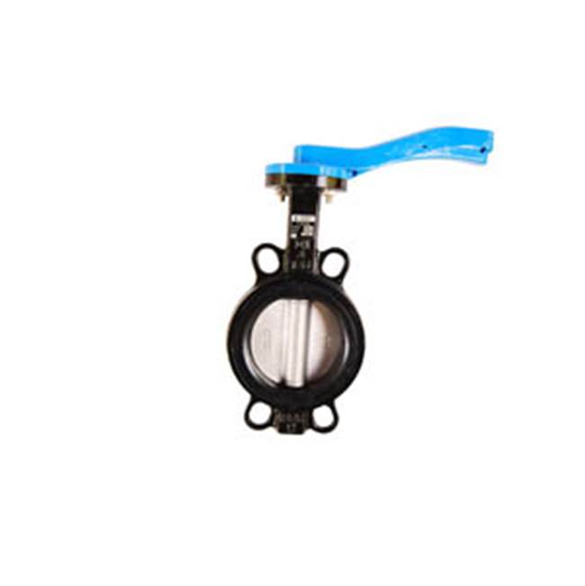 Legend Valve 5'' T-335SS Ductile Iron Wafer Butterfly Valve, Stainless Steel Disc, 10 Position Lever Handle -EPDM