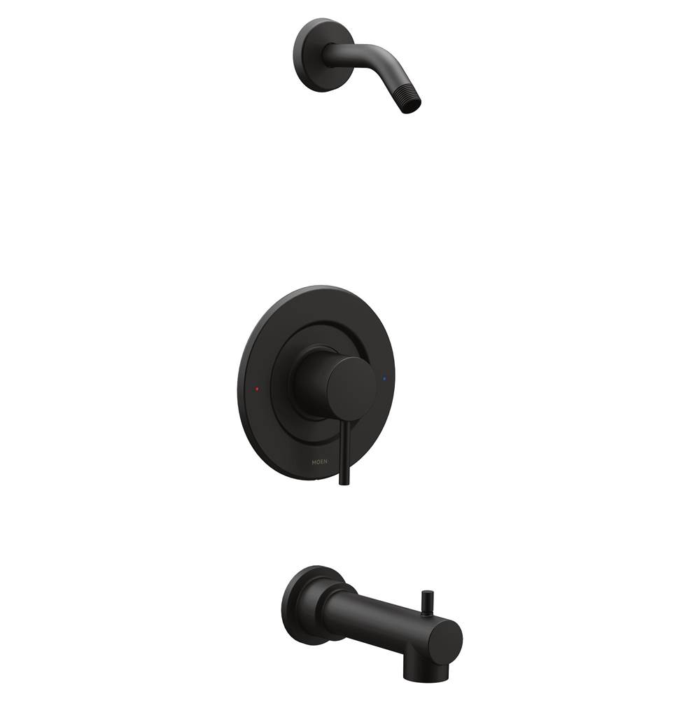 Moen Align Moentrol Single-Handle Tub and Shower Faucet Trim Kit in Matte Black (Valve and Shower Head Not Included)