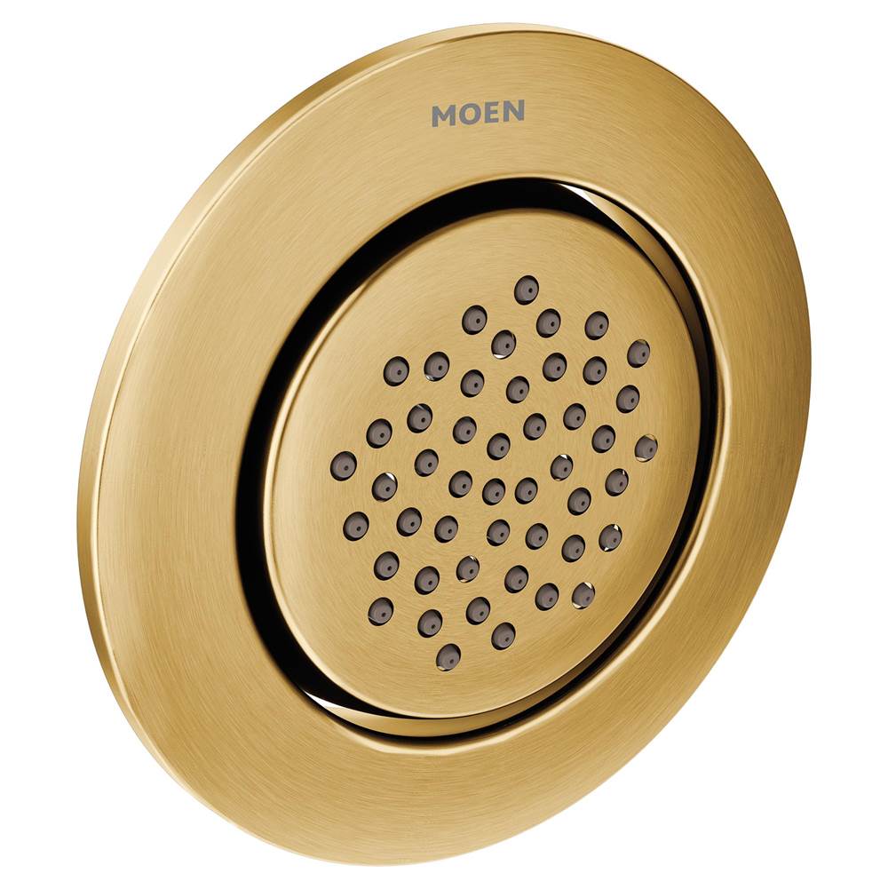 Moen Mosaic Mosaic Round Single-Function Body Spray, Valve Required, Brushed Gold