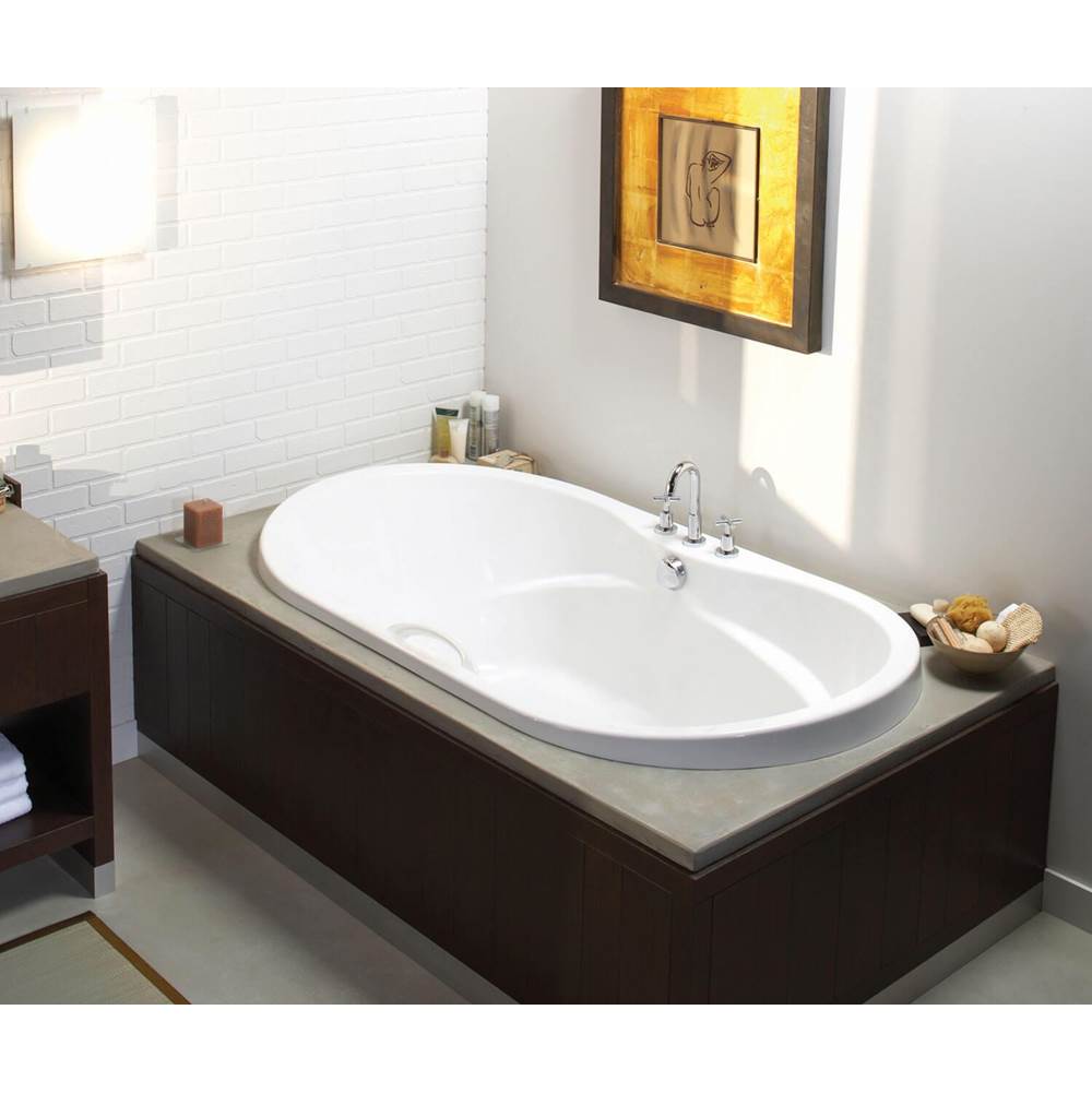 Maax Living 7236 Acrylic Drop-in Center Drain Bathtub in White