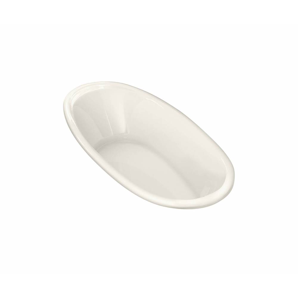 Maax Saturna 6036 Acrylic Drop-in Center Drain Aeroeffect Bathtub in Biscuit