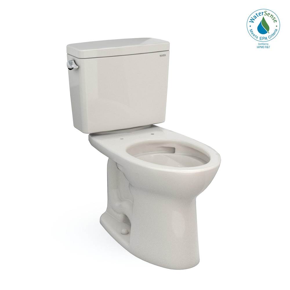 TOTO Toto® Drake® Two-Piece Elongated 1.28 Gpf Universal Height Tornado Flush® Toilet With Cefiontect®, Sedona Beige
