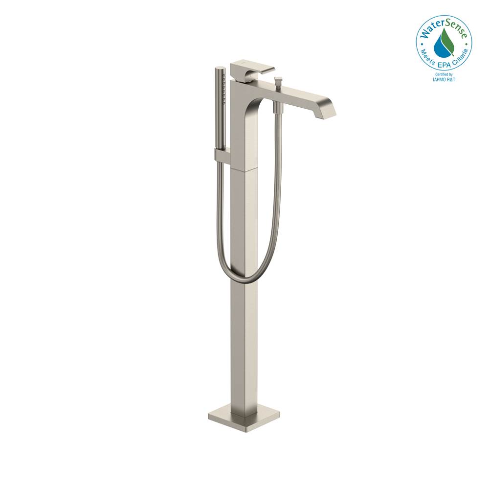 TOTO Toto® Gc Single-Handle Free Standing Tub Filler With Handshower, Brushed Nickel