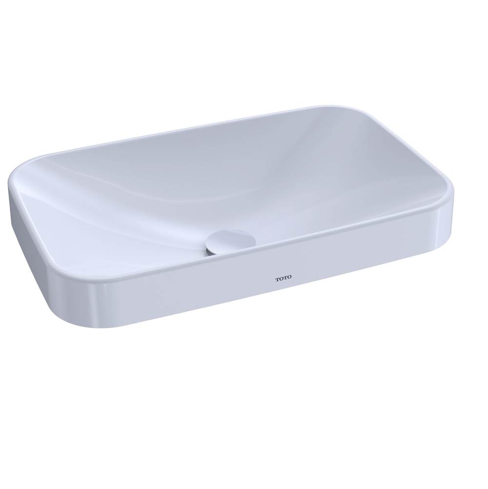 TOTO Toto® Arvina™ Rectangular 23'' Vessel Bathroom Sink With Cefiontect, Cotton White