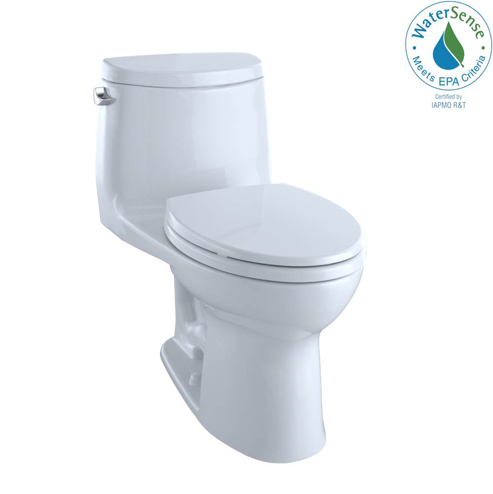 TOTO UltraMax® II One-Piece Elongated 1.28 GPF Universal Height Toilet with CEFIONTECT, Cotton White