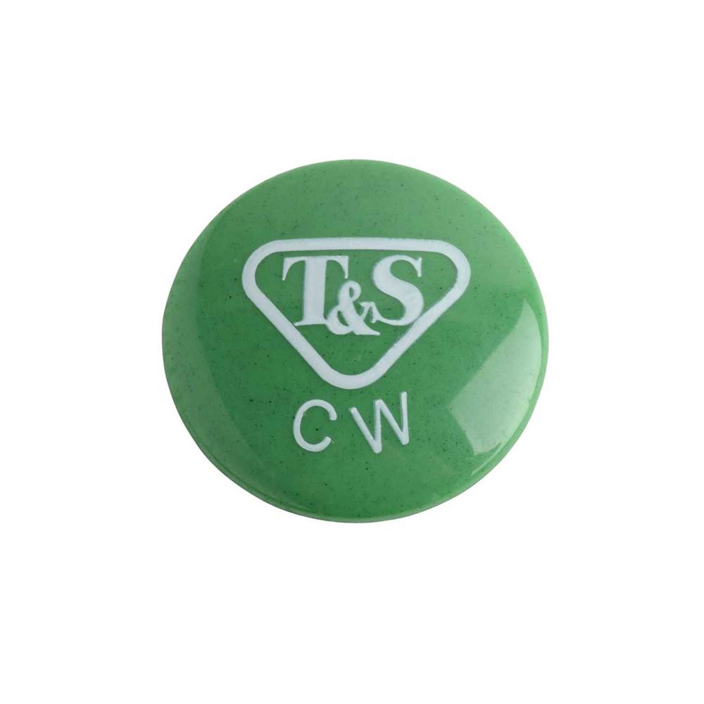 T&S Brass Press-In Index, Green (CW), T&S Logo