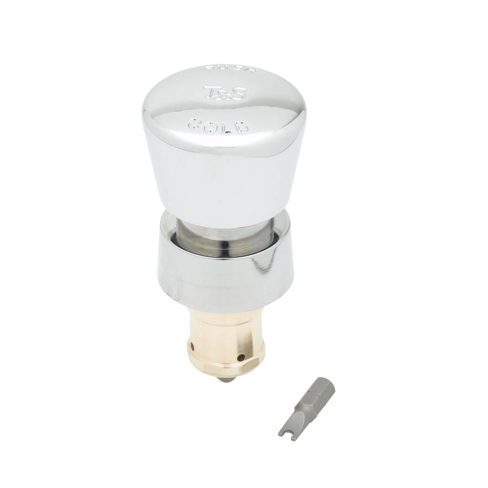 T&S Brass Metering Cartridge, Cold Push Button