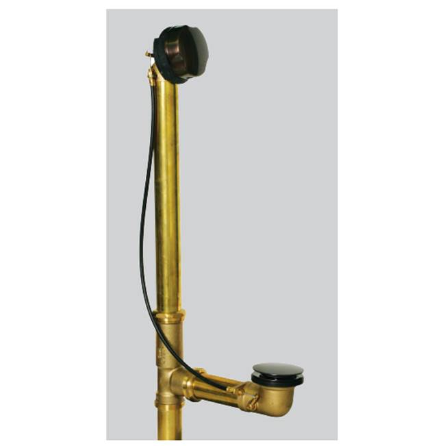 Watco Manufacturing Cable Activated Bath Waste - Tubs To 24-In - 20G Brass Brs Polished Brass ''Pvd'' Slip 'N Solder-3''