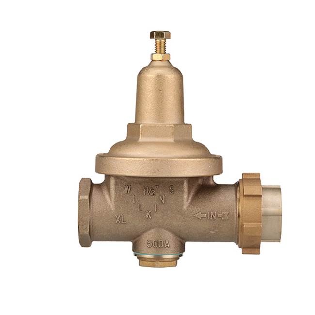 Zurn Industries 3/4'' 500XL Water Pressure Reducing Valve with spring range from 10 psi to 125 psi, factory set at 50 psi