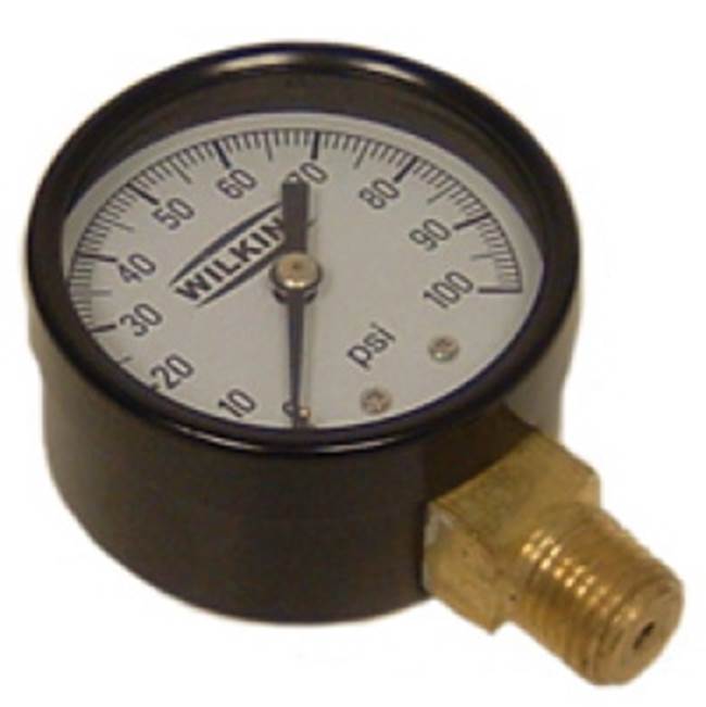 Zurn Industries Pressure Gauge, 1/4'' MNPT, 0-100 psi