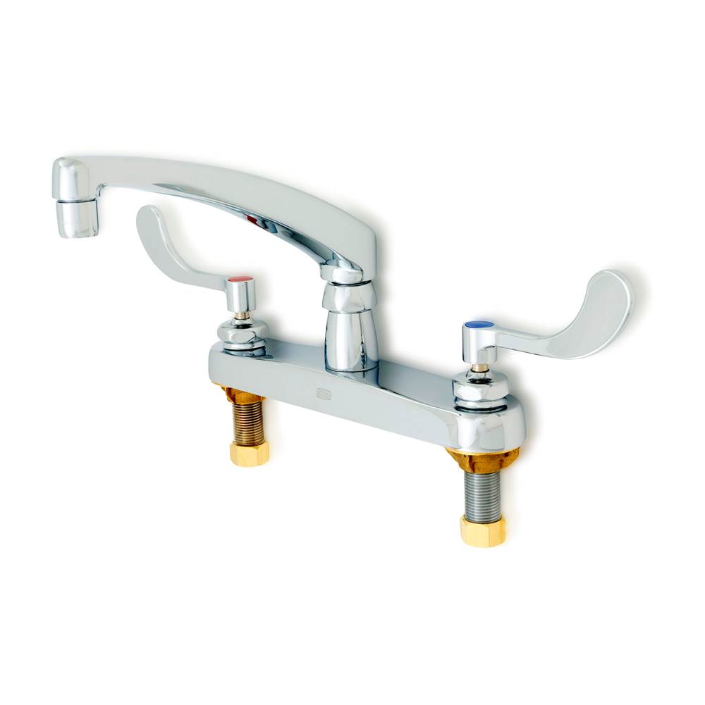 Zurn Industries AquaSpec® 8'' Swing Faucet with 2.2 gpm Pressure-Compensating Aerator and 4'' Wrist Blade Handles